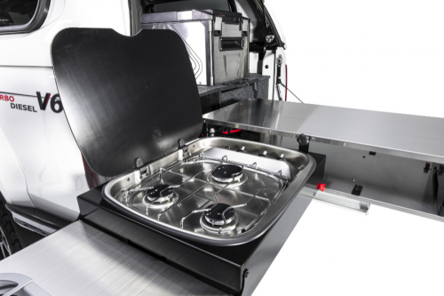 ARB CUCINA SCORREVOLE GRANDE COMPLETA DI CASSETTO, LAVELLO E PIANO COTTURA