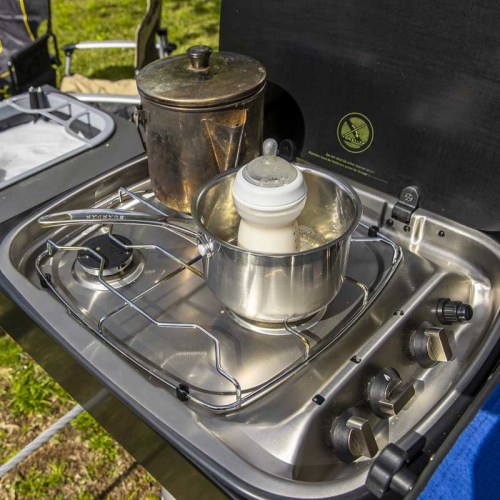 ARB CUCINA SCORREVOLE GRANDE COMPLETA DI CASSETTO, LAVELLO E PIANO COTTURA