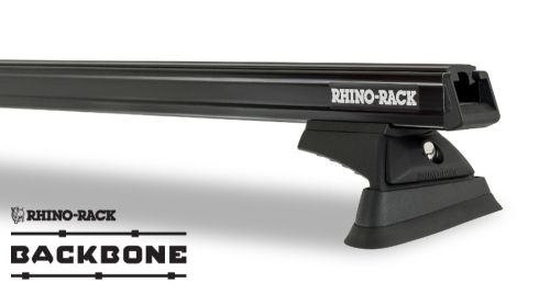 RHINO RACK KIT COMPLETO COPPIA BARRE HD 1500 MM NERE CON BACKBONE  E PIEDI RCL4 PER JT