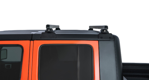 RHINO RACK KIT COMPLETO COPPIA BARRE HD 1500 MM NERE CON BACKBONE  E PIEDI RCL4 PER JT