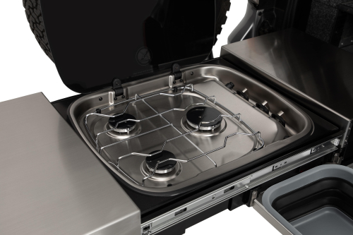 ARB CUCINA SCORREVOLE PICCOLA COMPLETA DI CASSETTO, LAVELLO E PIANO COTTURA