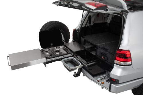 ARB CUCINA SCORREVOLE PICCOLA COMPLETA DI CASSETTO, LAVELLO E PIANO COTTURA