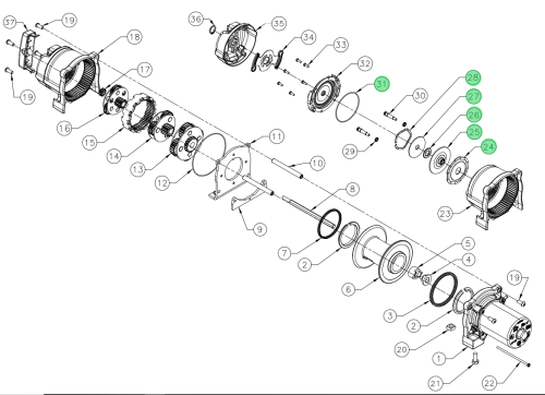 WARN KIT BRAKE RT/XT