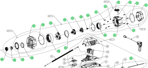 WARN S/P TRASMISSIONE COMPLETA-216 ASSY PER ZEON 10
