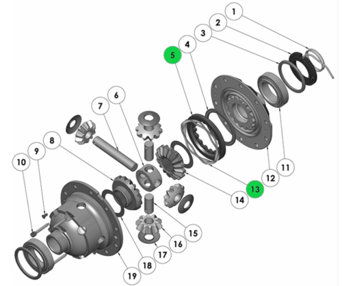 ARB CLUTCH GEAR H TYPE WAVE SPRING INCLUSO