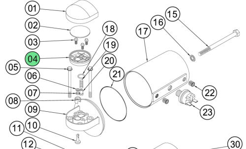 ARB BASE FILTRO ARIA COMPRESSORE