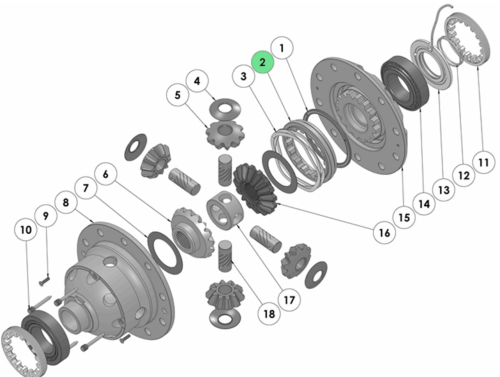 ARB SP CLUTCH GEAR K2 TYPE WAVE SPRING INCLUSO