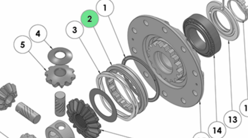 ARB SP CLUTCH GEAR K2 TYPE WAVE SPRING INCLUSO