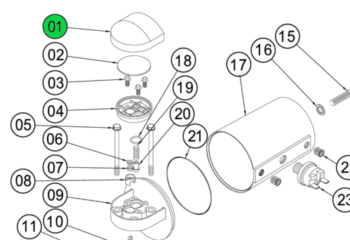 ARB COPERCHIO FILTRO ARIA COMPRESSORE
