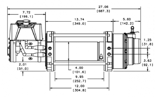 WARN VERRICELLO INDUSTRIALE ELETTRICO SERIE 15 24V